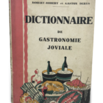 Dictionnaire de Gastronomie Joviale